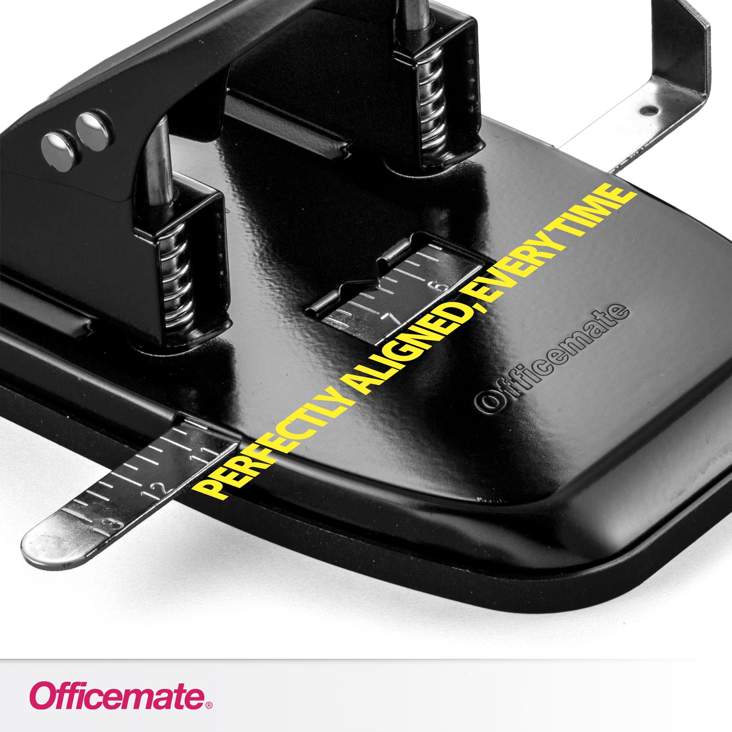 Officemate 2 Hole Punch, 30 Sheet Capacity, Black (90092) - Image 4