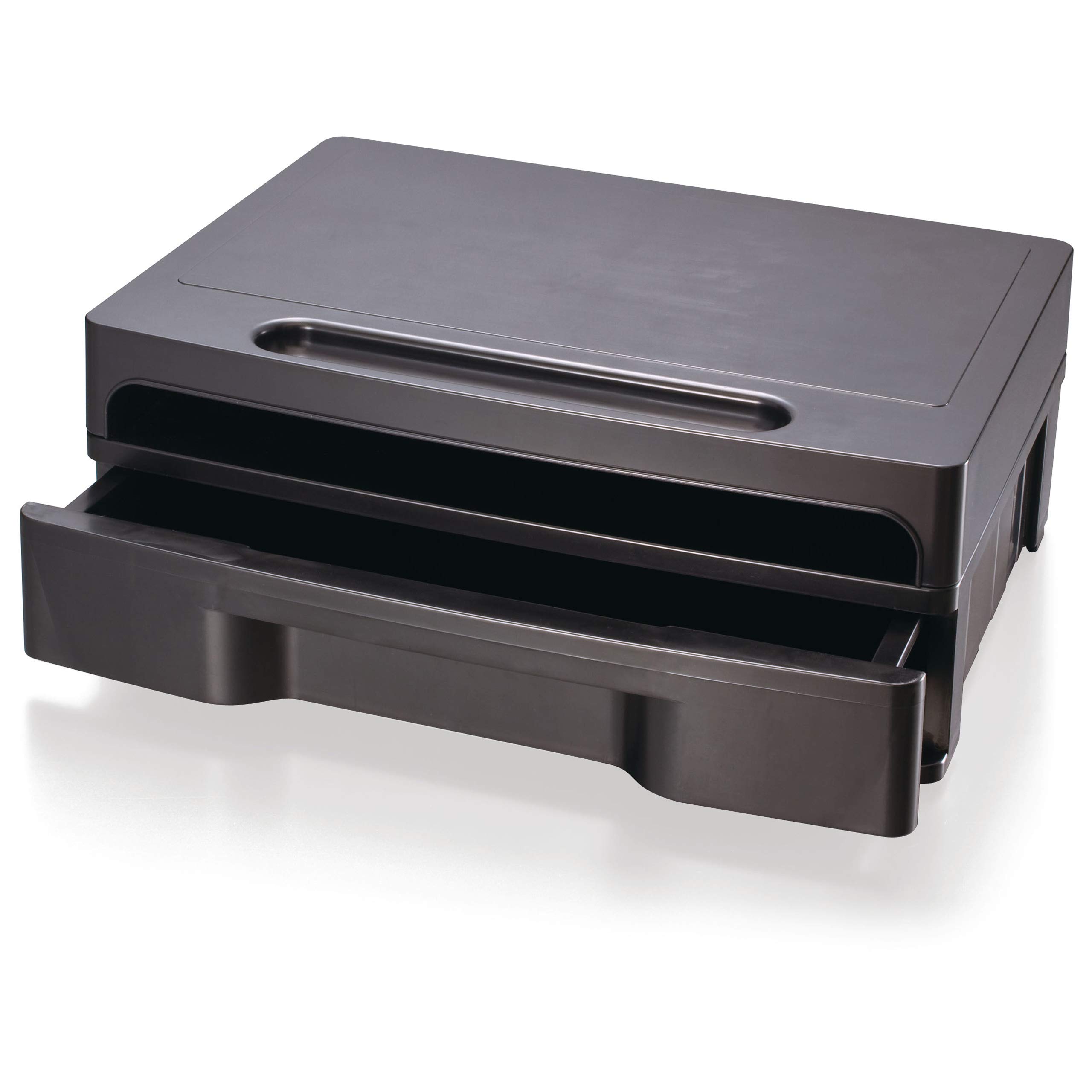 Officemate 2200 Series Executive Monitor Stand with Drawer, Black (22502) - Image 5