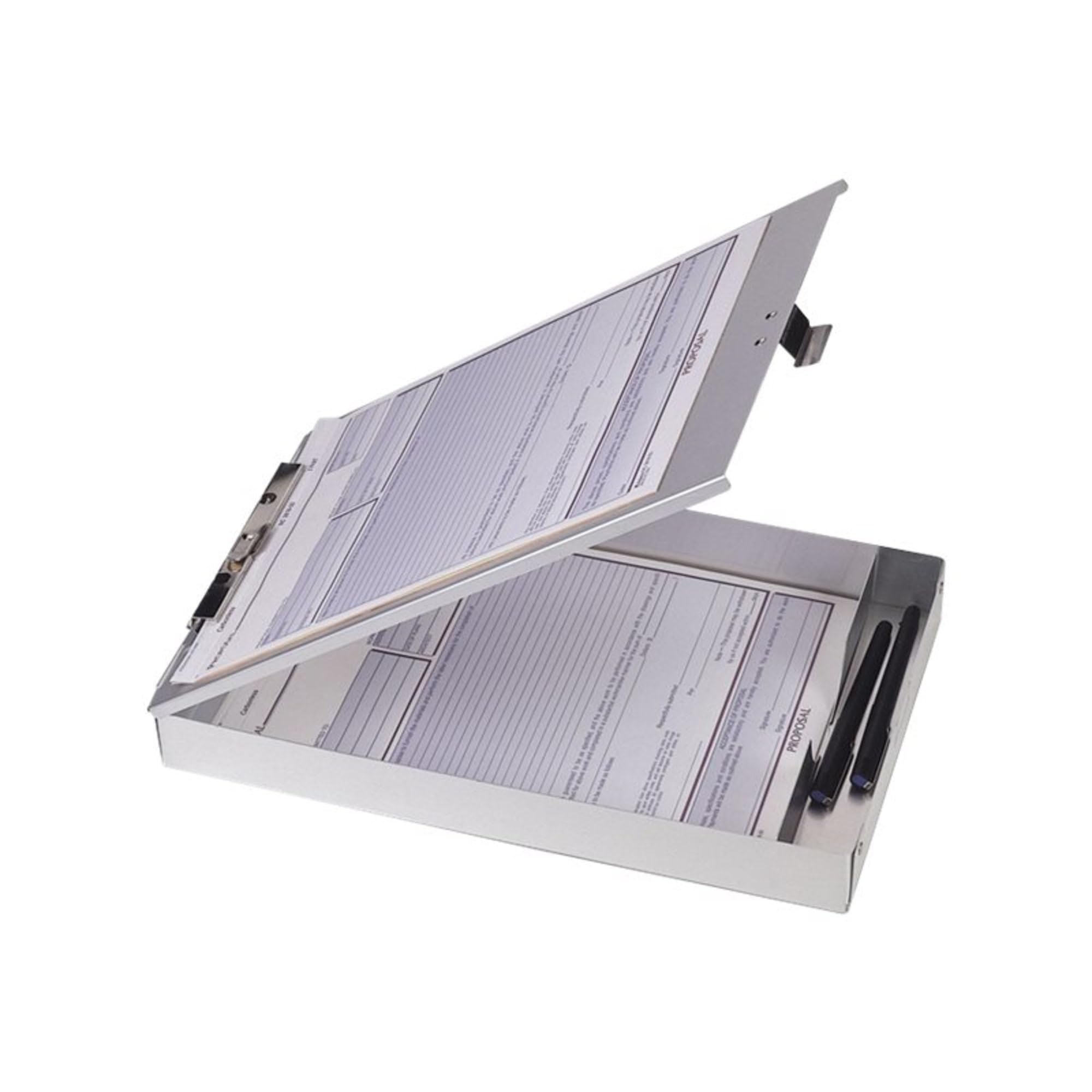 Officemate Aluminum Forms Storage Clipboard, 8.5 x 12 Inch (83200) - Image 3