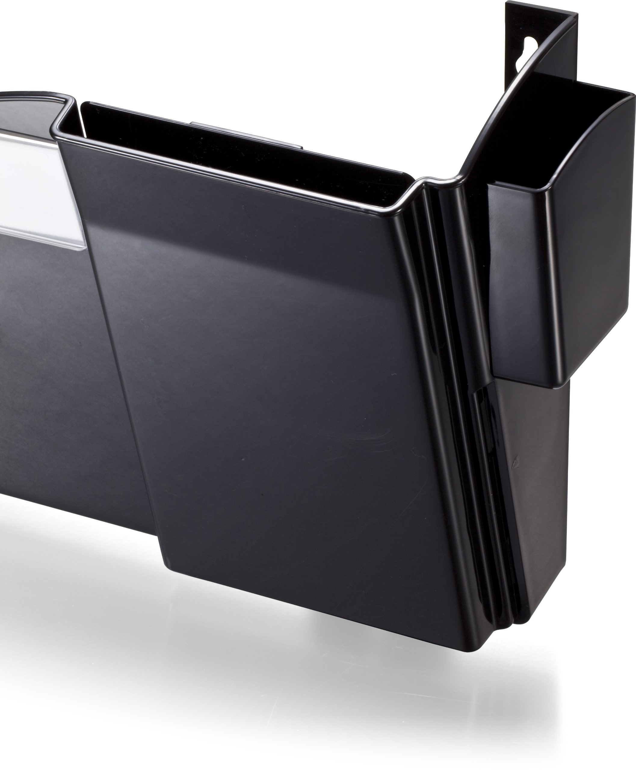 Officemate Grande Central Filing System, Starter Pocket with Pen, Pencil Holder and Envelope/Post Card Slot, Black (21720) - Image 4