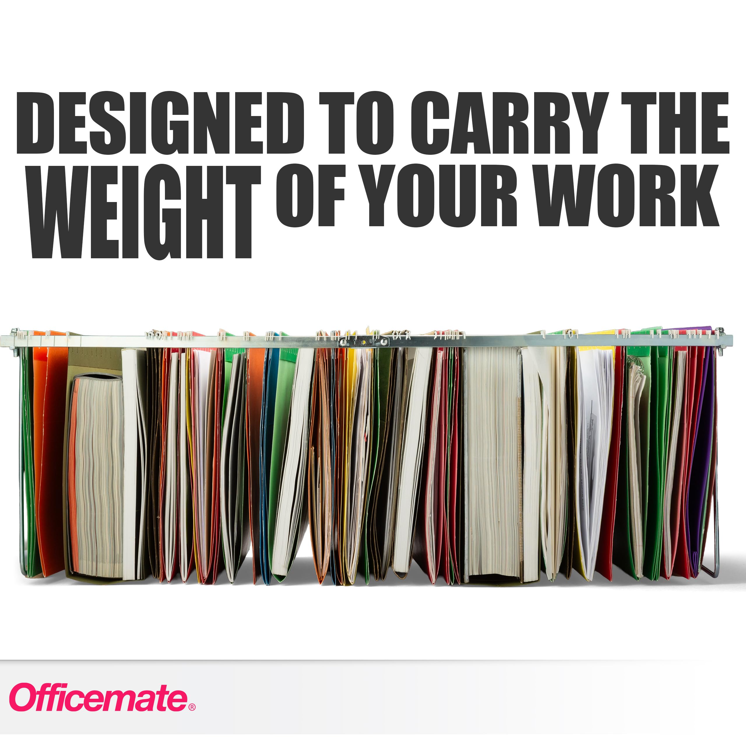 Officemate Hanging File Frame, Letter Size, Adjustable 14 to 18-Inches, 2 Count (Pack of 1),Silver, 91990 - Image 4