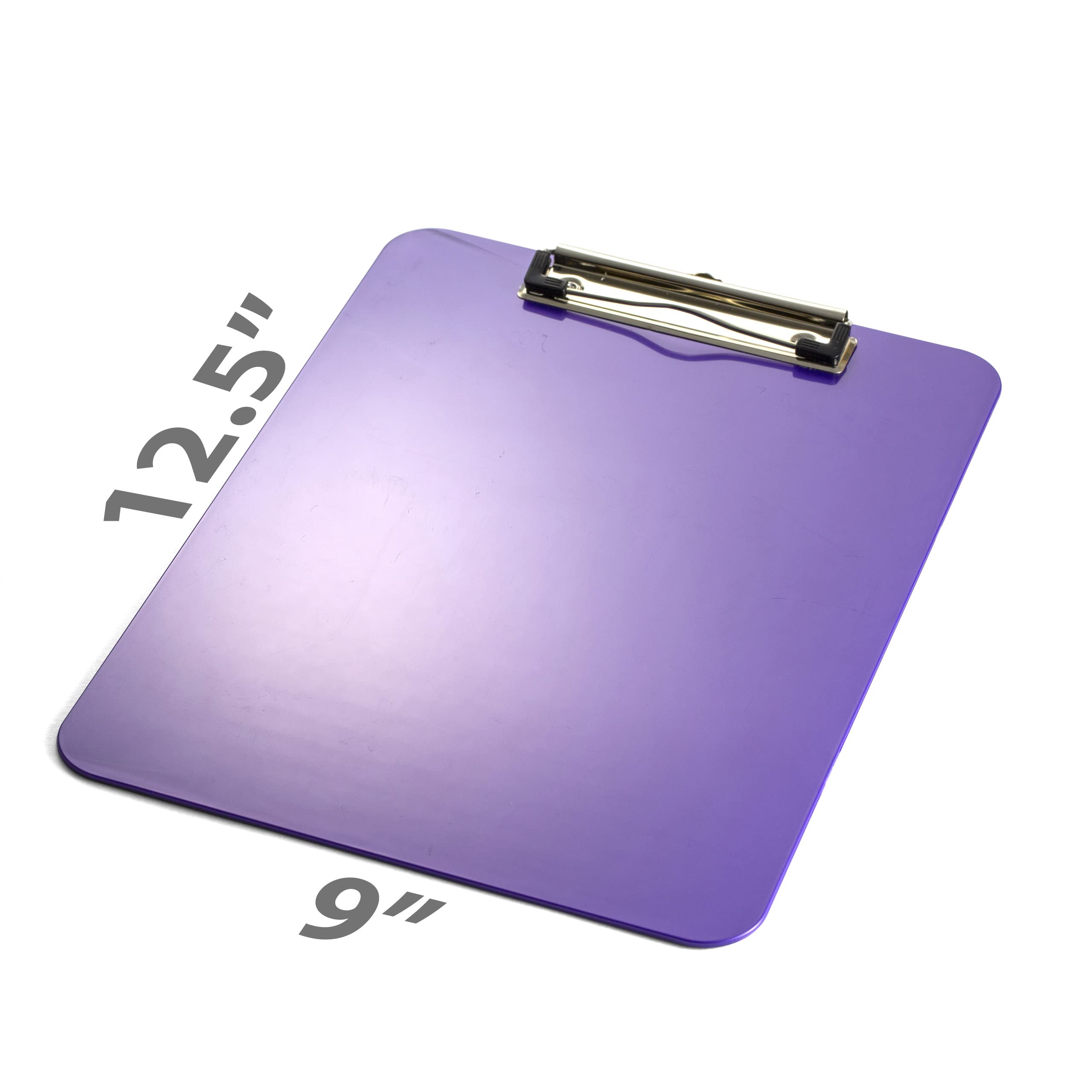Officemate Recycled Plastic Clipboard, Letter Size, Purple, Pack of 6 (83085) - Image 3