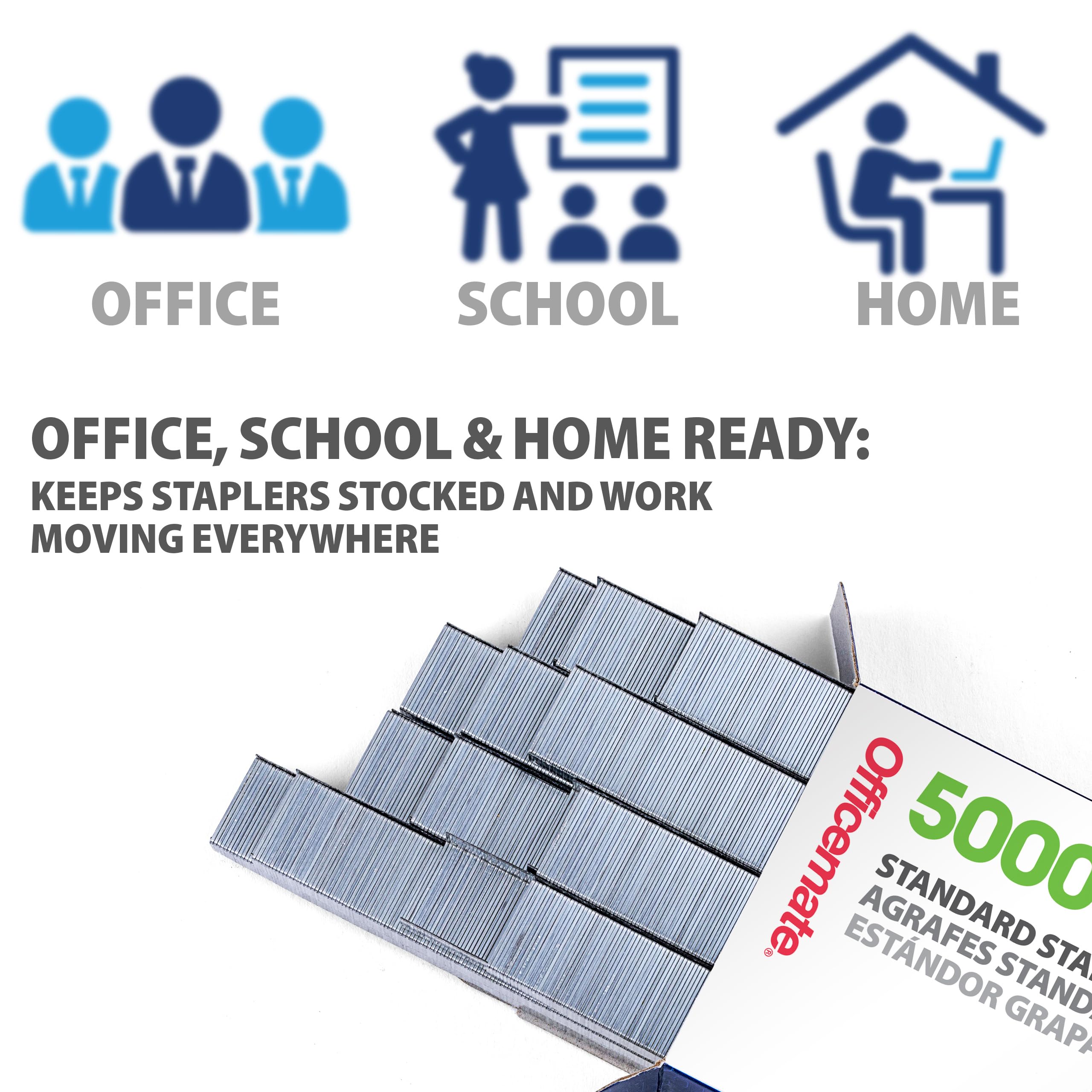 Officemate OIC Standard Chisel Point Staples - Image 6