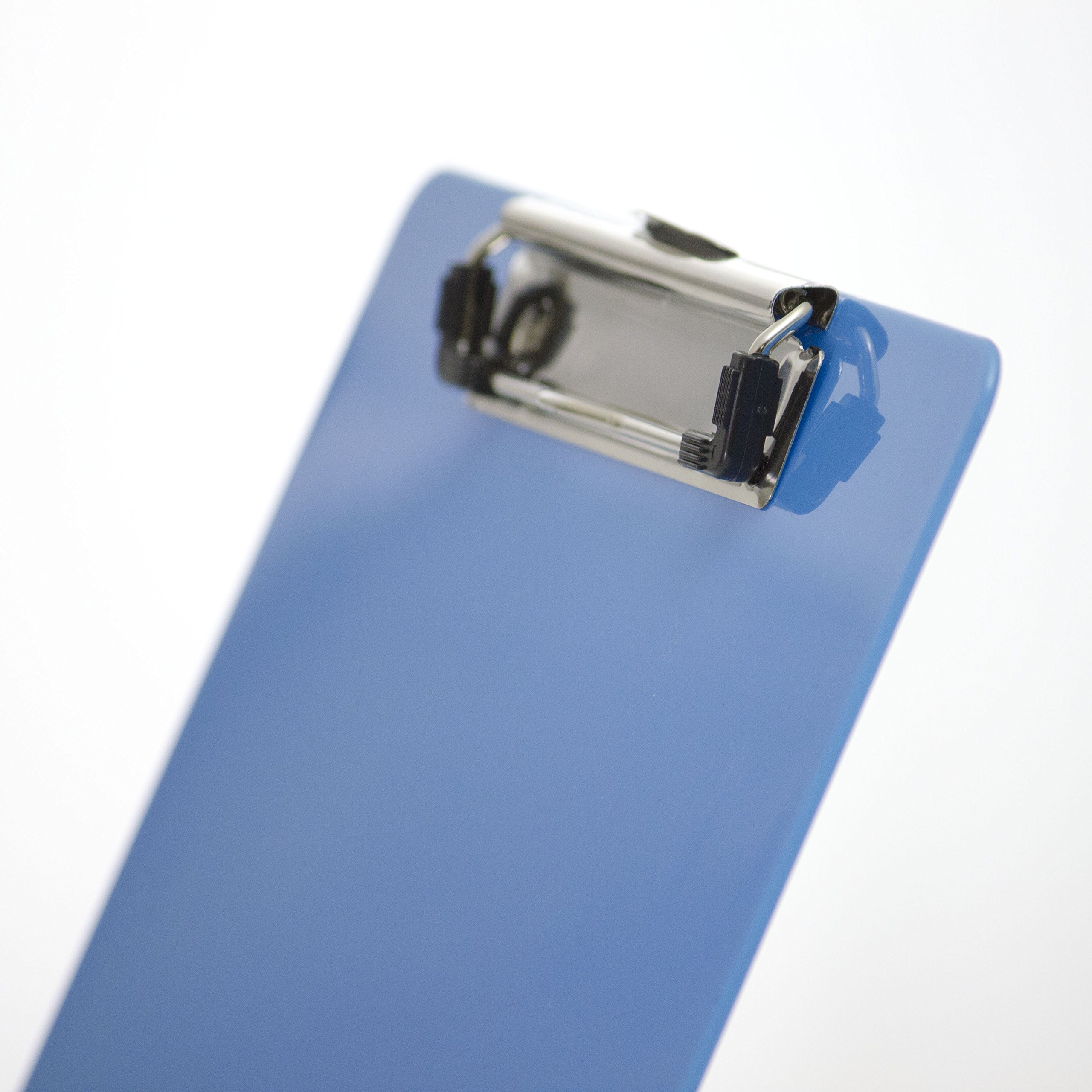 Officemate Plastic Clipboard, Letter Size, Arctic Blue, Pack of 6 (83088) - Image 3