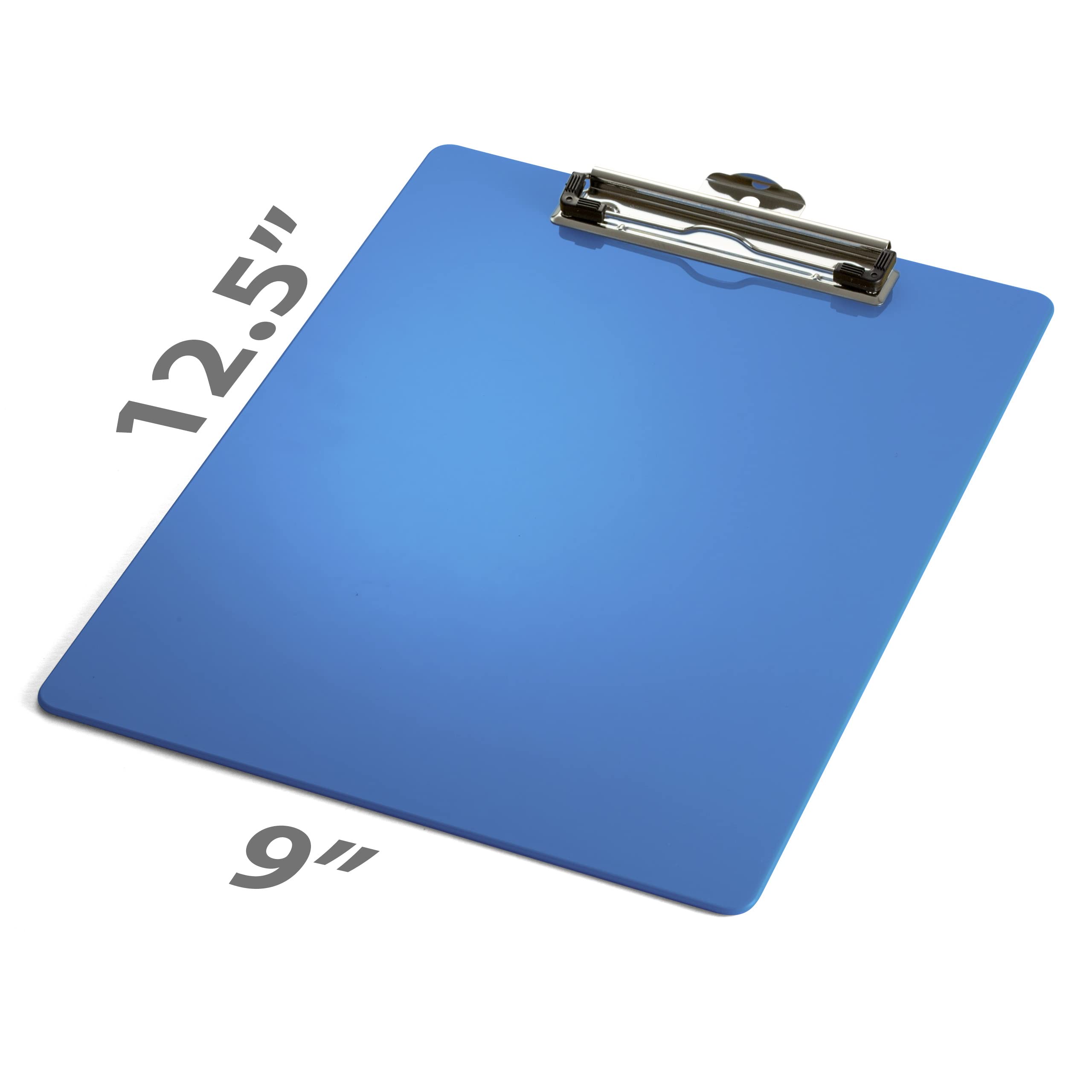 Officemate Plastic Clipboard, Letter Size, Arctic Blue, Pack of 6 (83088) - Image 5