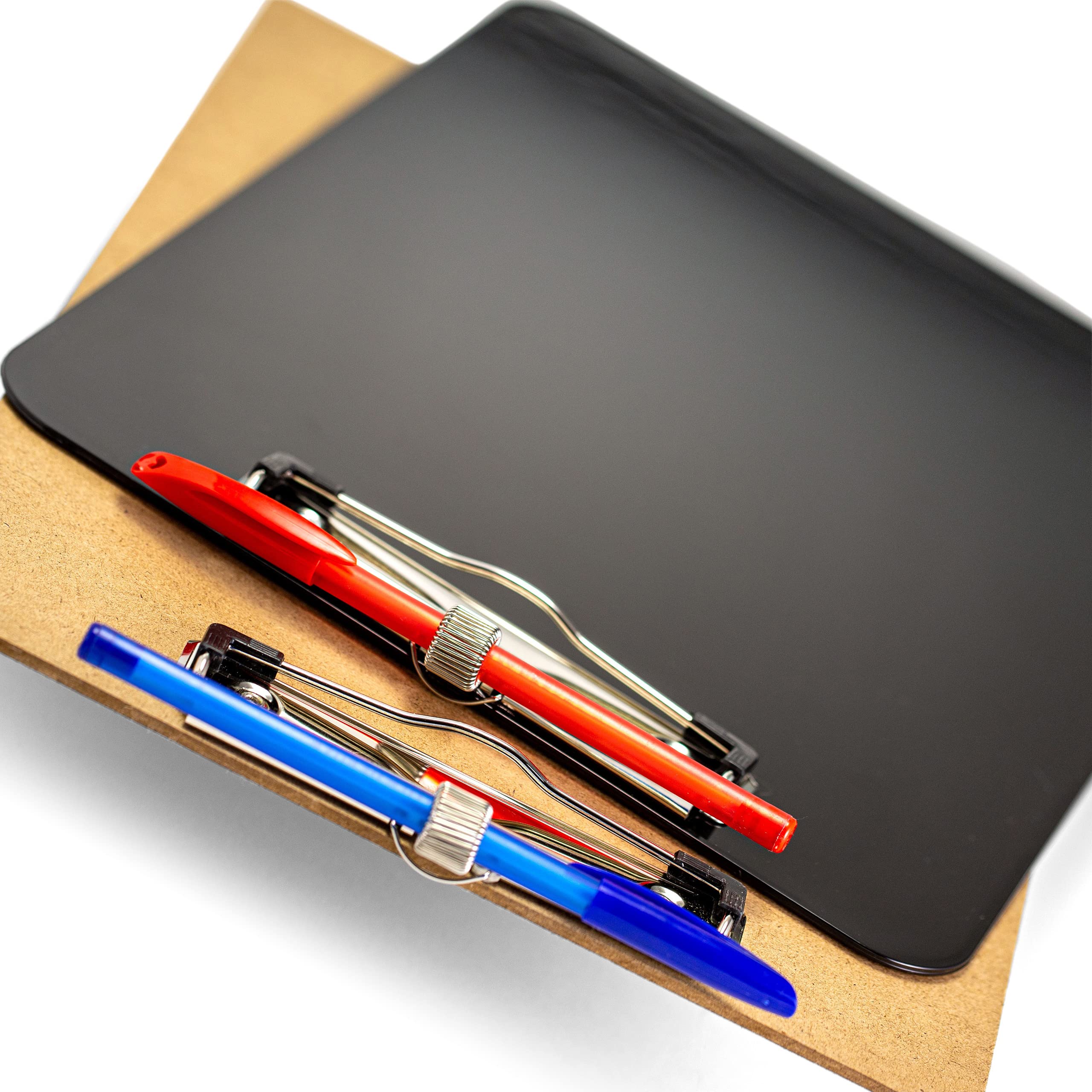 Officemate Plastic Clipboard, Letter Size, Low Profile Clip with Pen Holder, Black (83075) - Image 7