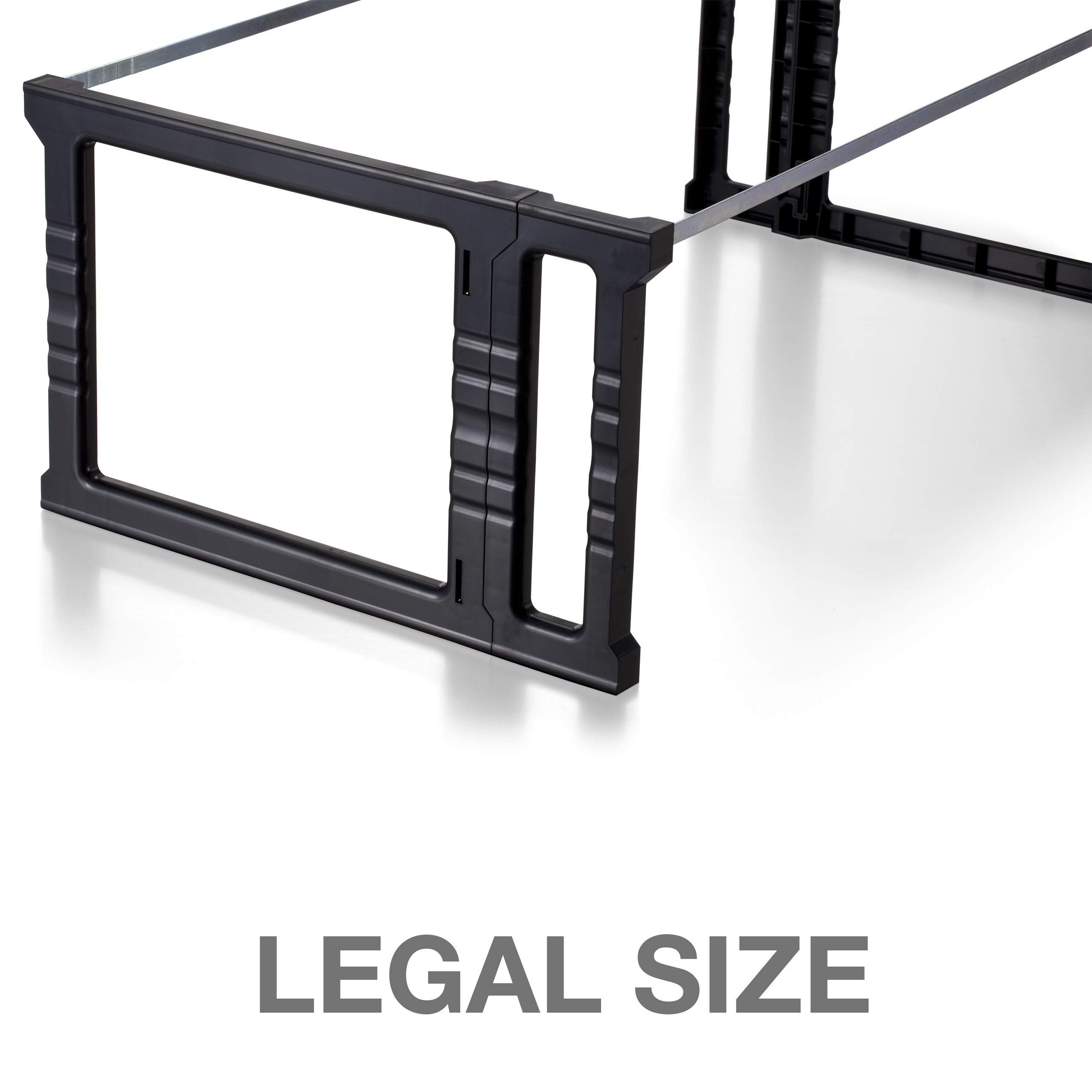 Officemate Plastic Hanging File Frames, Letter and Legal Size, Rails 24 to 27, 2 Sets (91963), Black - Image 7