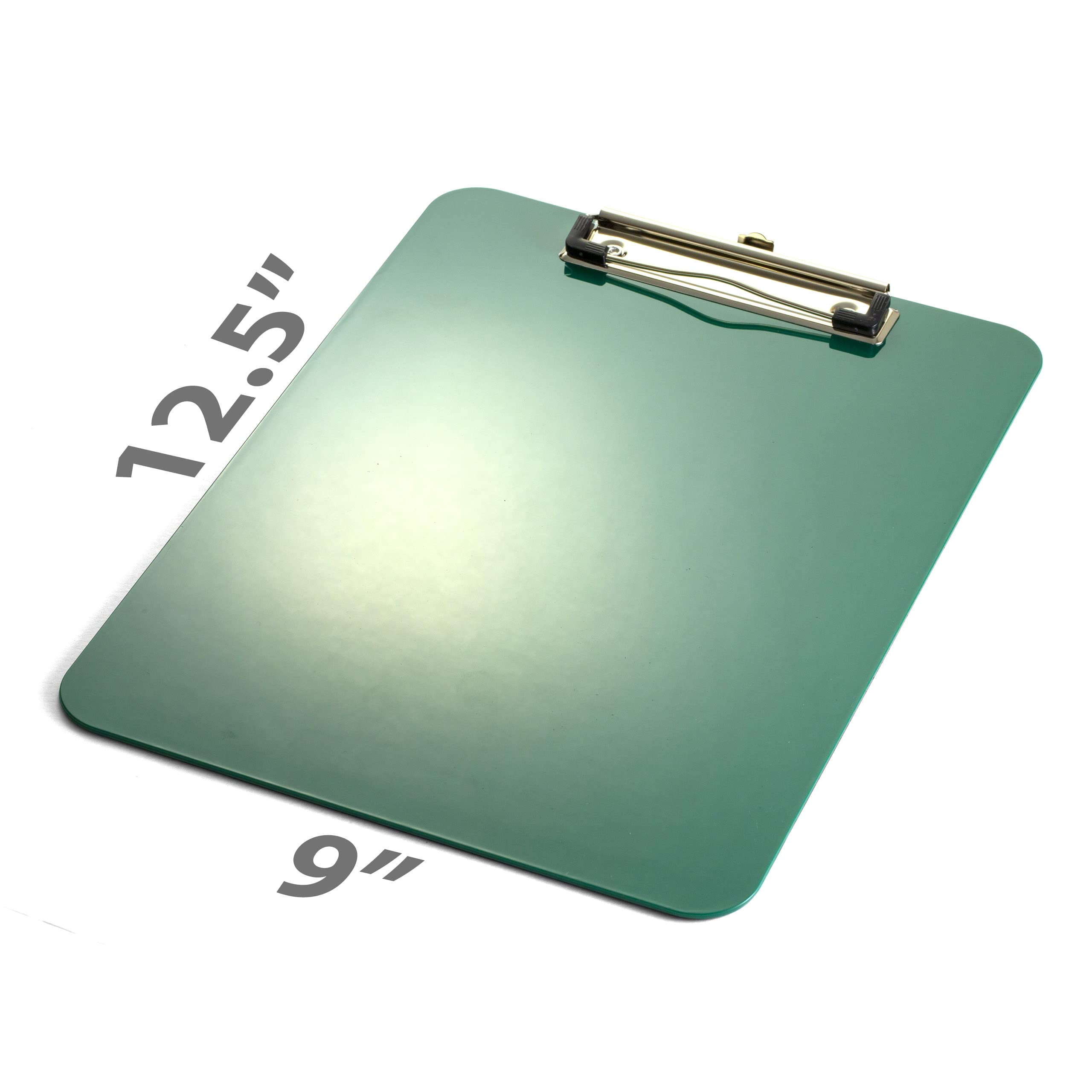 Officemate Recycled Plastic Clipboard, Letter Size, Green, Pack of 6 (83084) - Image 5