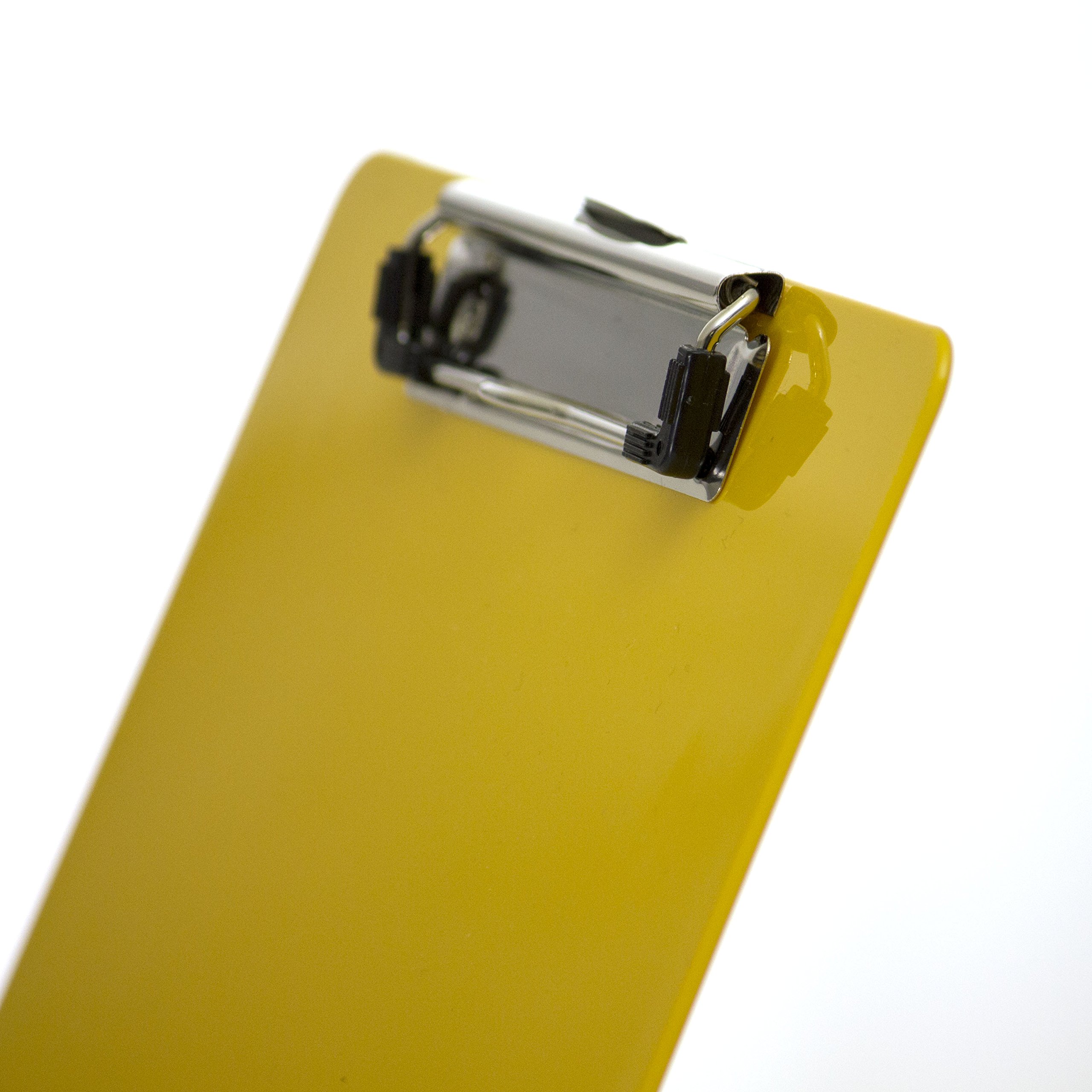 Officemate Recycled Plastic Clipboard, Letter Size, Yellow, Pack of 6 (83082) - Image 3