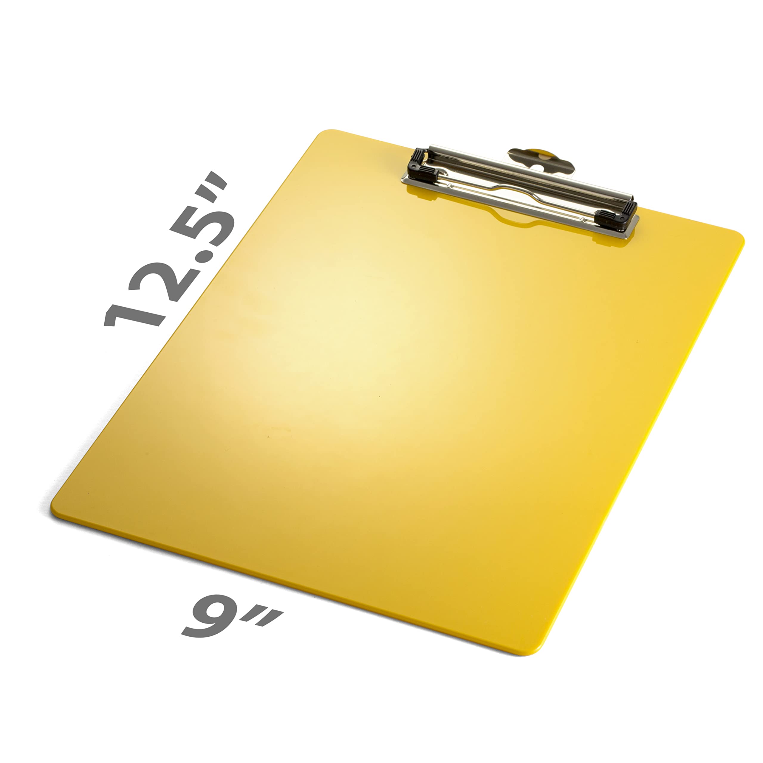 Officemate Recycled Plastic Clipboard, Letter Size, Yellow, Pack of 6 (83082) - Image 4
