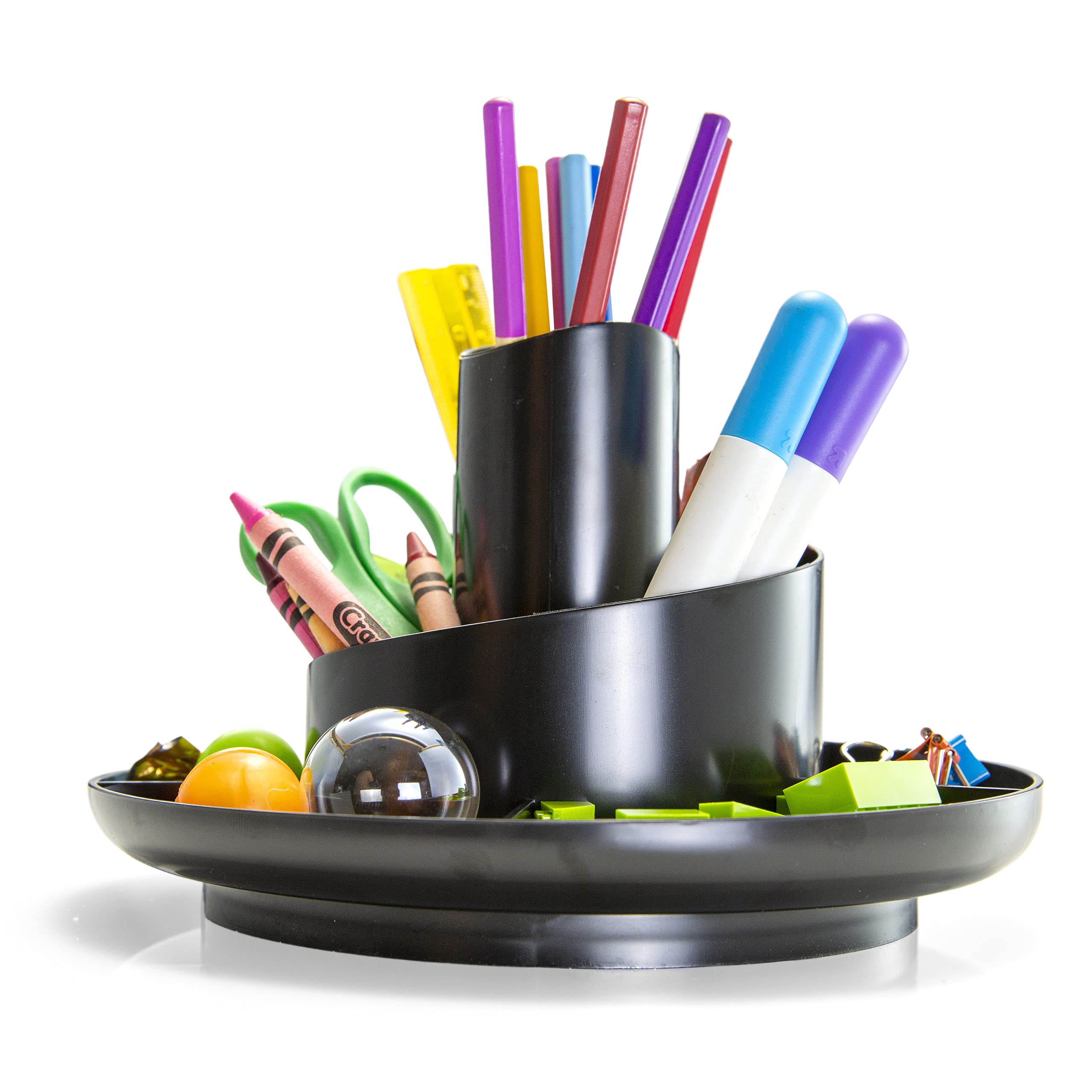 Officemate Rotary Organizer, Recycled, Black (26250) - Image 6