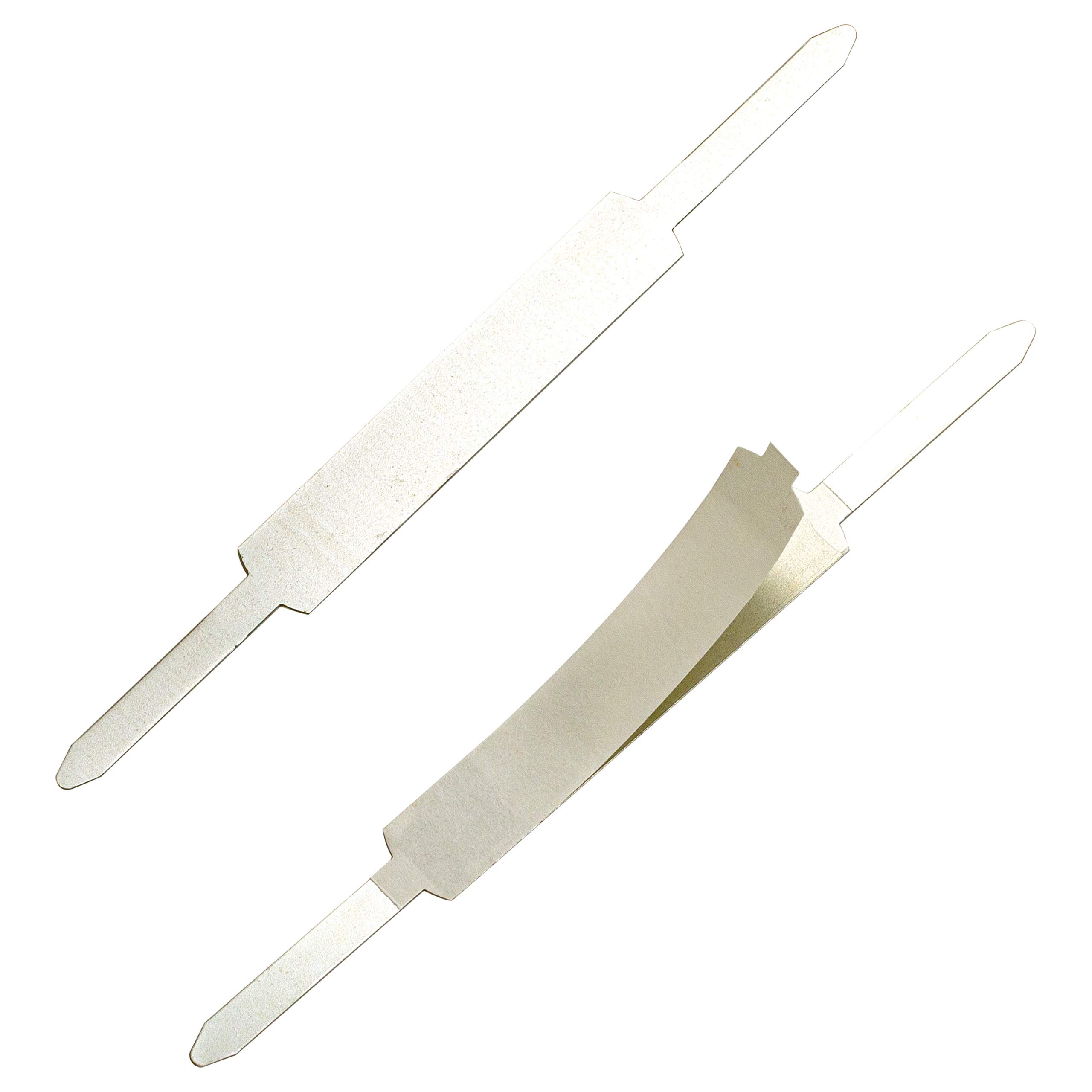 Officemate Self Adhesive Prong Paper Fasteners, Matte Steel Finish, 1 inch Capacity, 2.75 inch Base, Box of 100 (99857) - Image 3