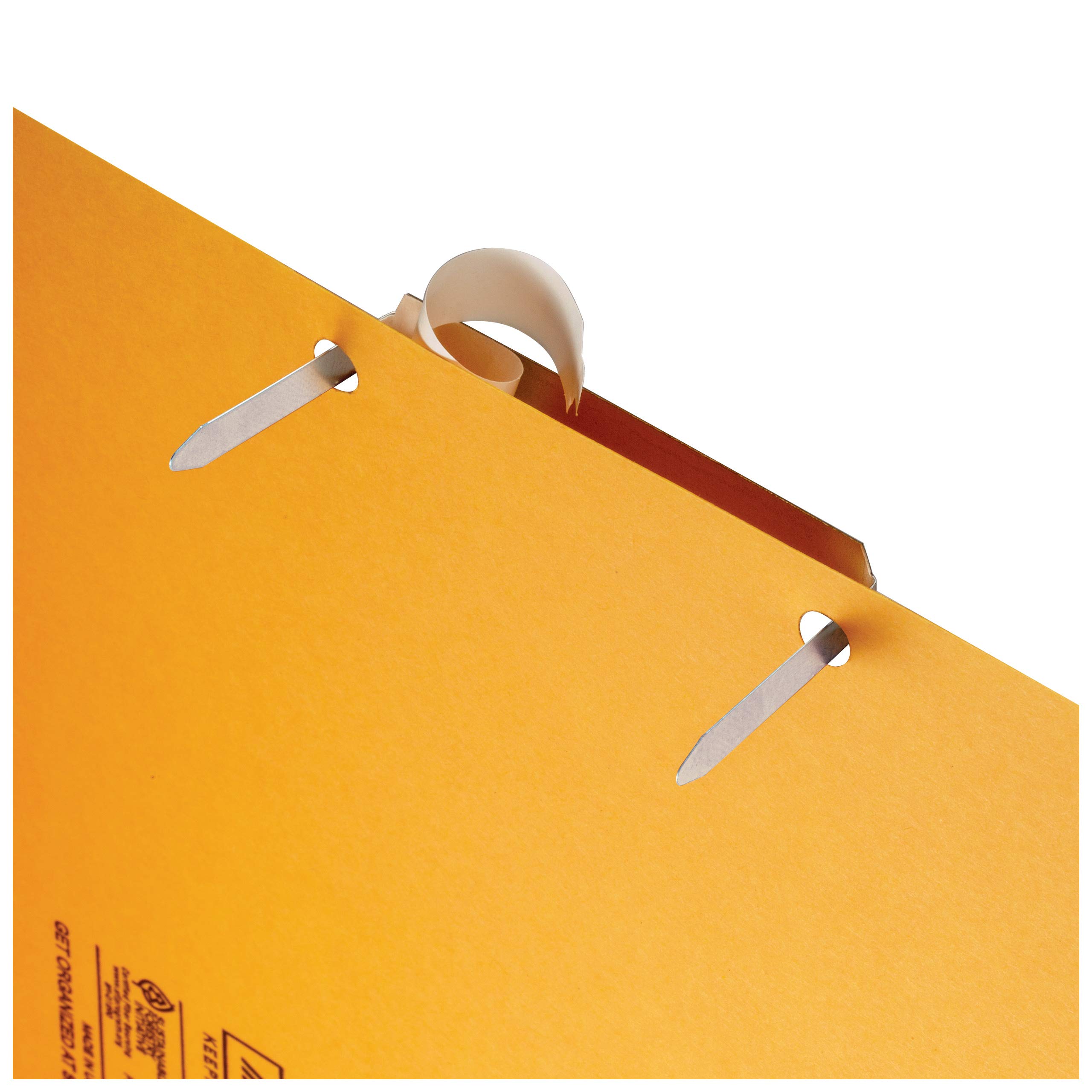 Officemate Self Adhesive Prong Paper Fasteners, Matte Steel Finish, 1 inch Capacity, 2.75 inch Base, Box of 100 (99857) - Image 5