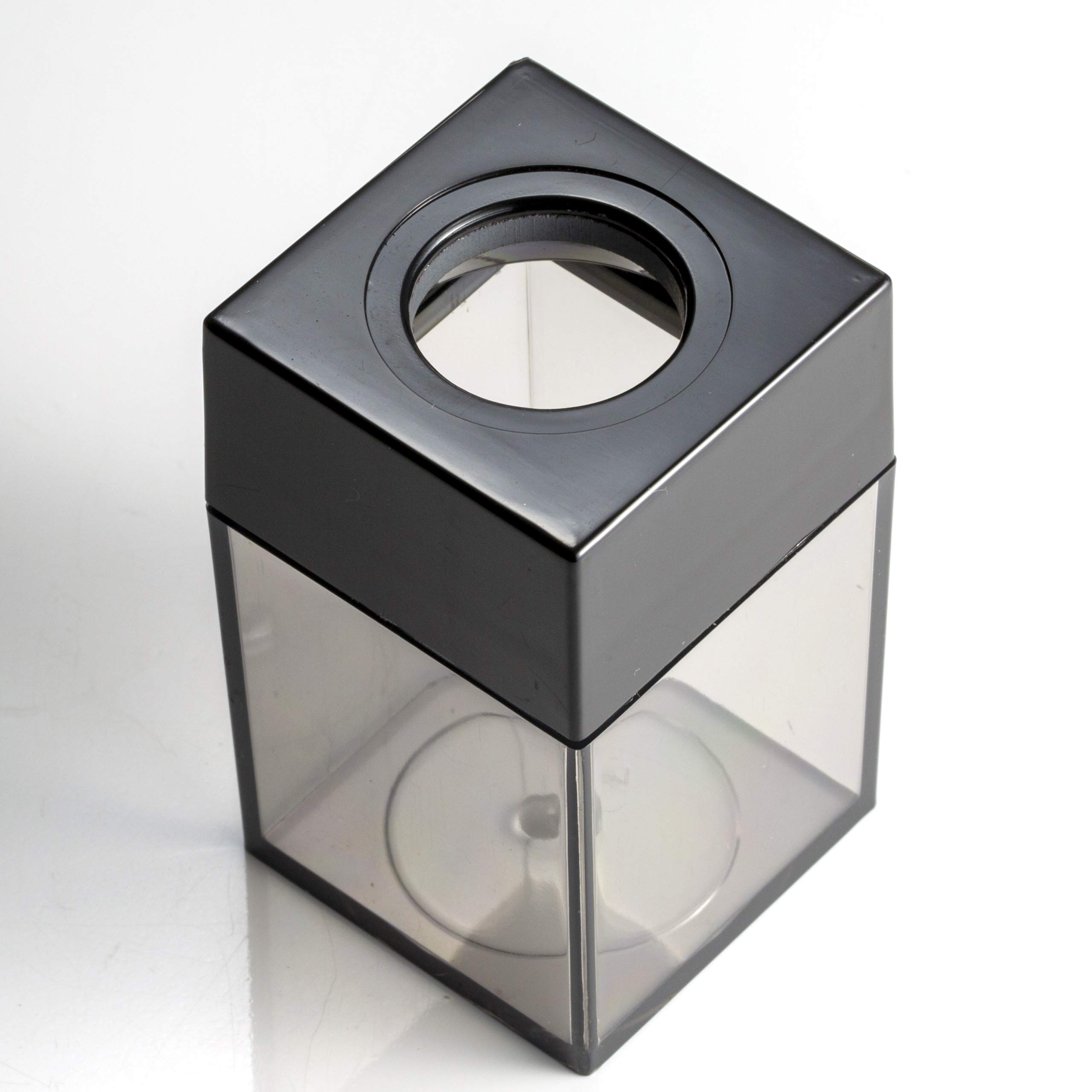 Officemate Small Clip Dispenser with Magnetic Top, Clear/Black (93687) - Image 6