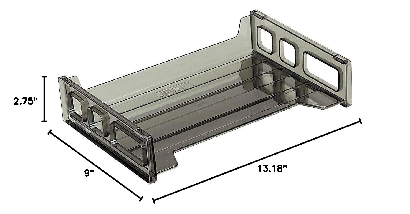 Officemate Stacking Tray, Letter Size, Smoke, 1 Tray (21001) - Image 6