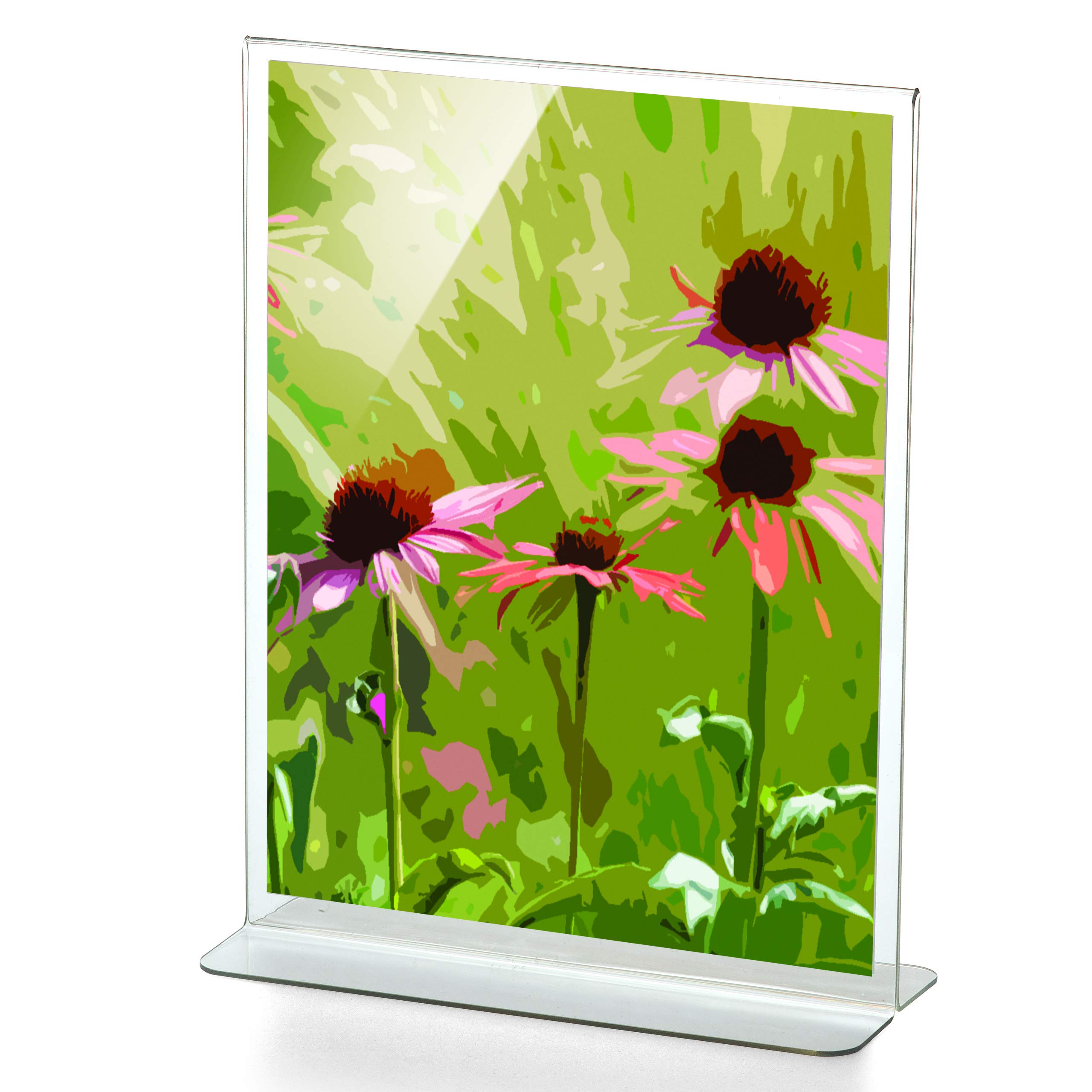 Officemate Upright Vertical Sign Holder, 8.5 x 11 Inches, Clear, Comes in 6PK (23063) - Image 4