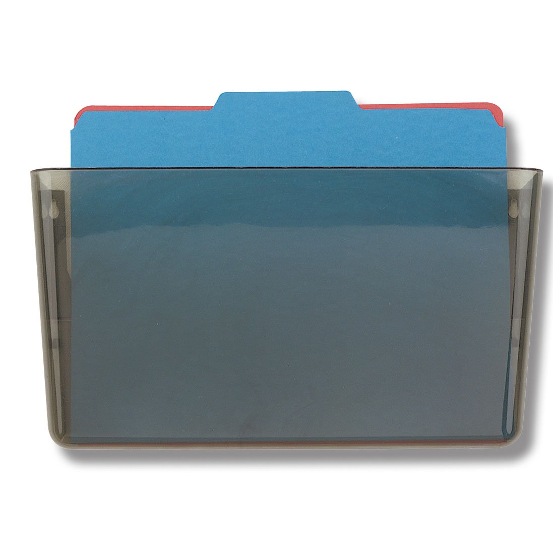 Officemate Wall File, Letter Size, Stackable Wall-Mounted Document Organizer, Plastic Pocket for Files, Mail & Folders, Gray (21431) - Image 6
