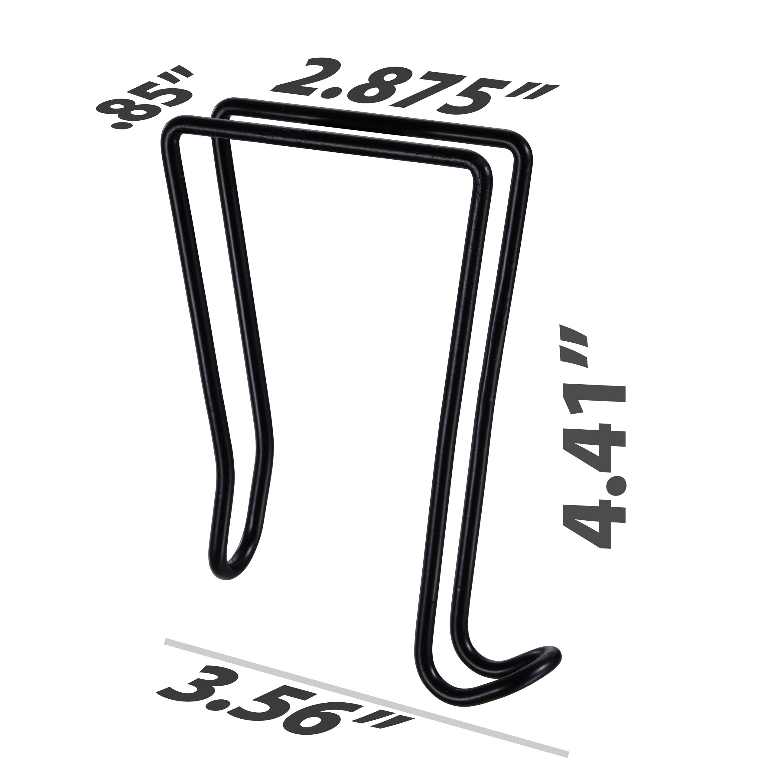 Officemate Wire Cubicle Hook, One Side, Fits Partitions Up to 2.5-Inch, Black (22007) - Image 4